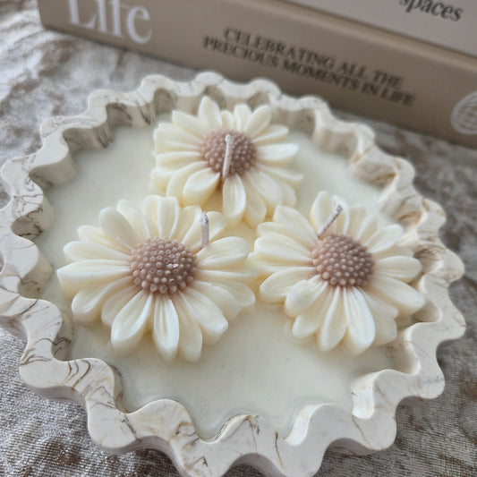 Daisy trio candle bowl