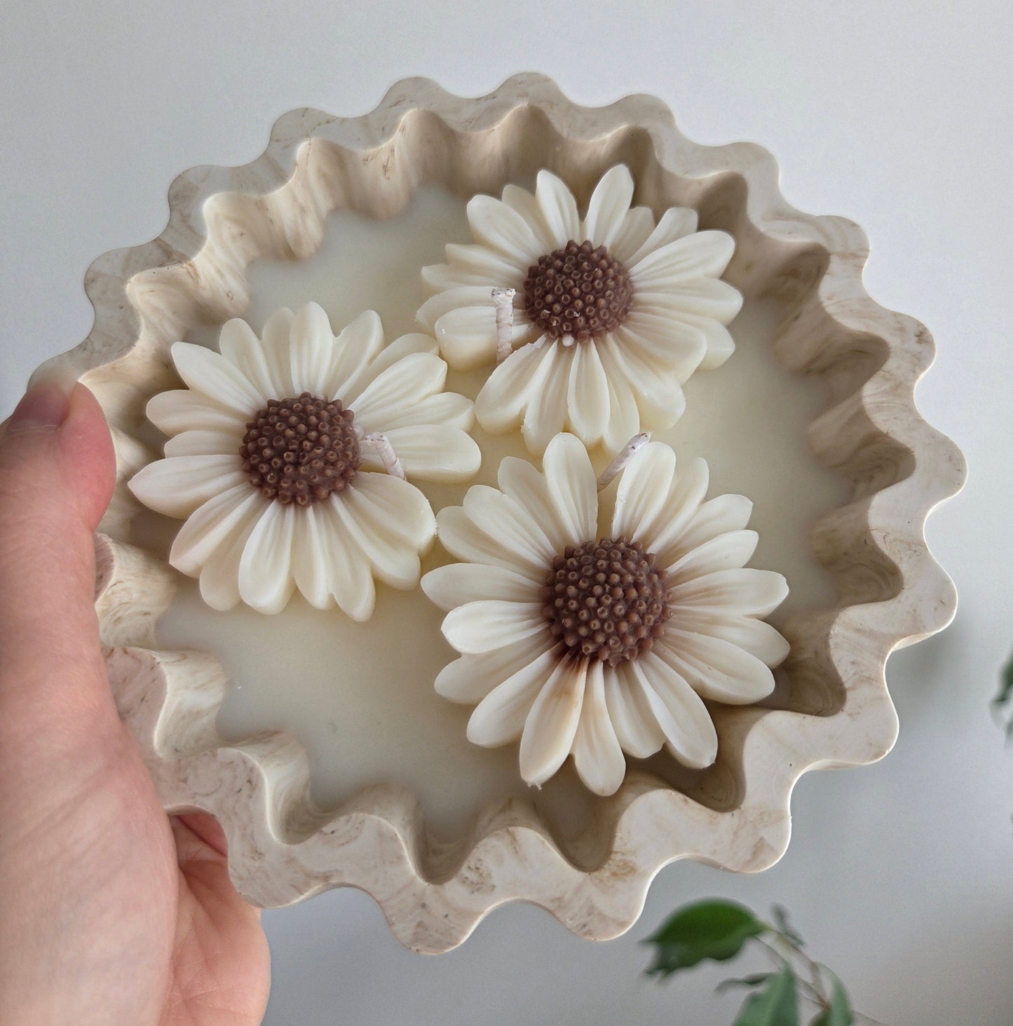 Daisy Trio Candle Bowl