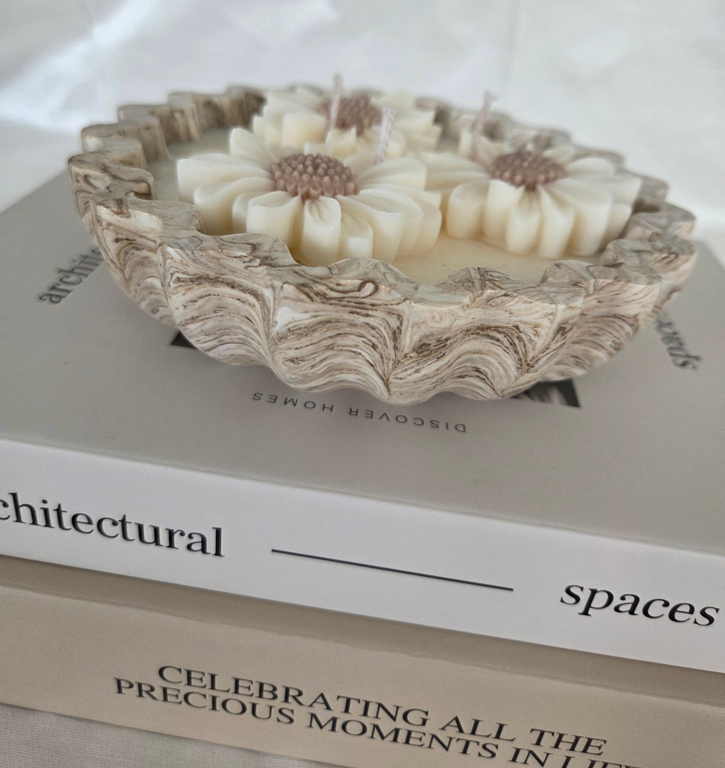 Daisy trio candle bowl