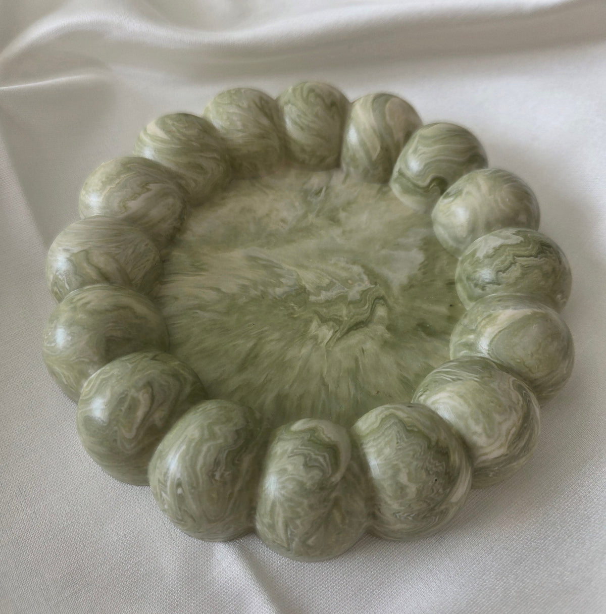 Green Marble Bubble Trinket Tray
