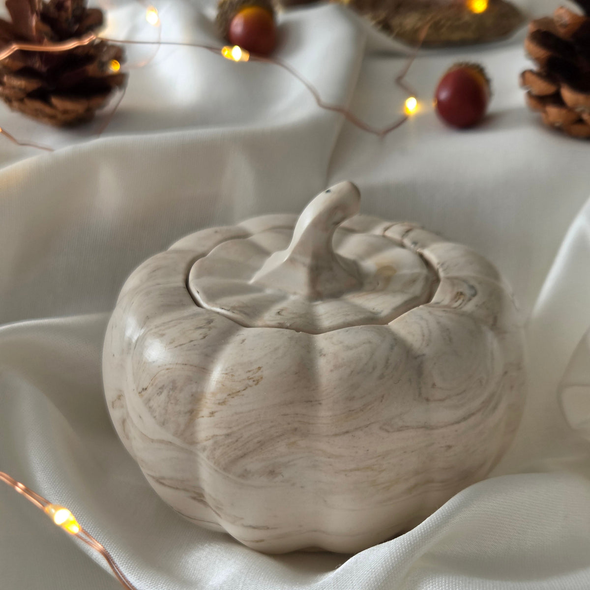 Pumpkin Jesmonite Pot