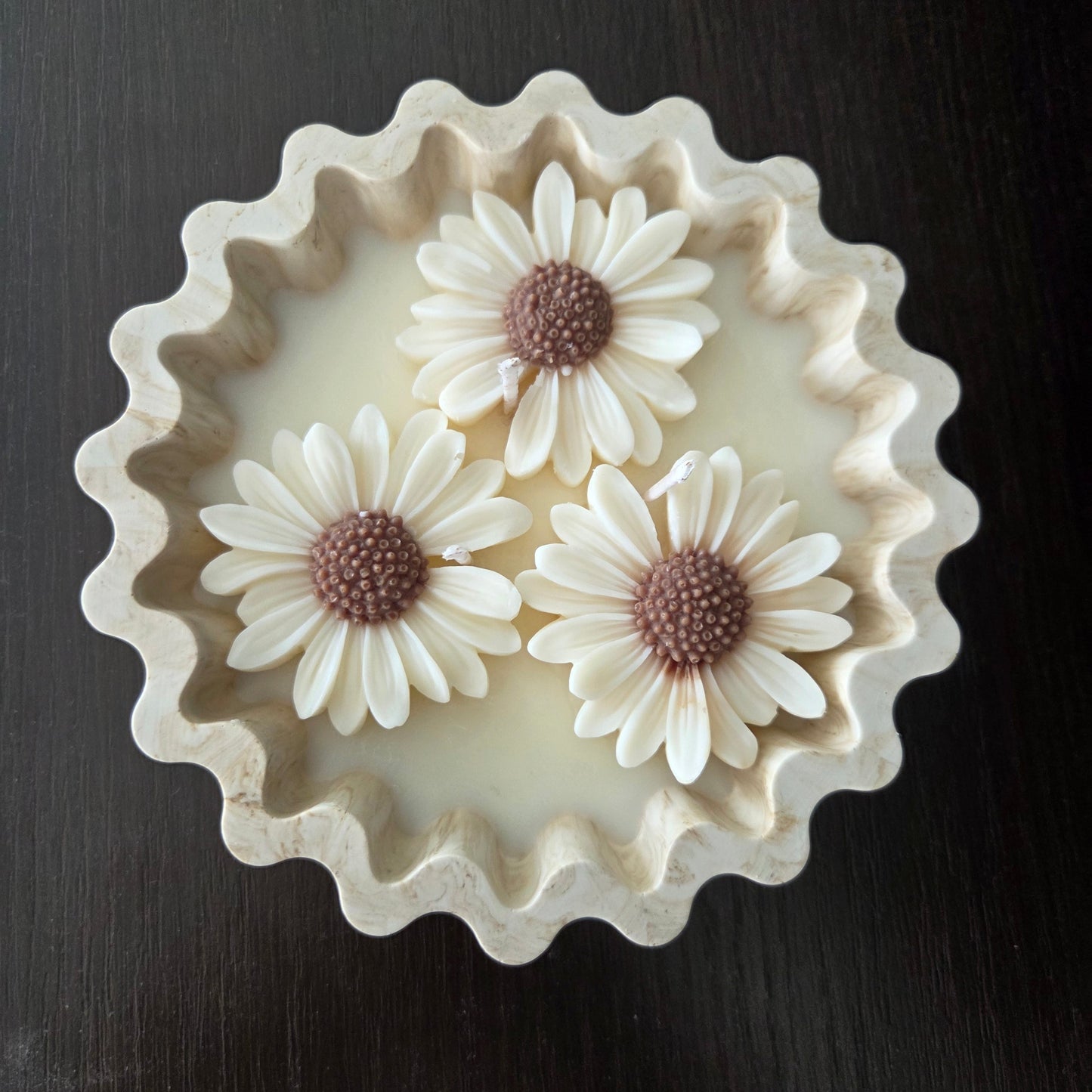 Daisy Trio Candle Bowl