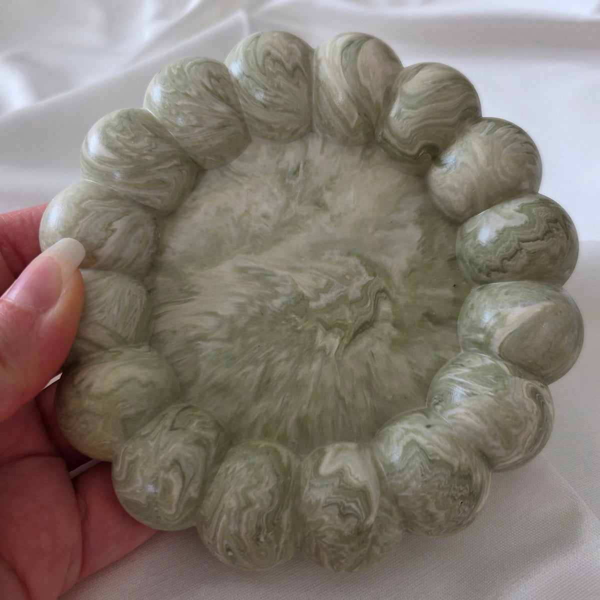 Green Marble Bubble Trinket Tray